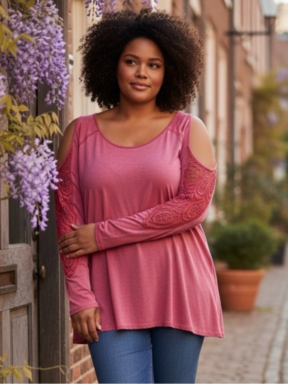 Love, Fire Lace Detail Top